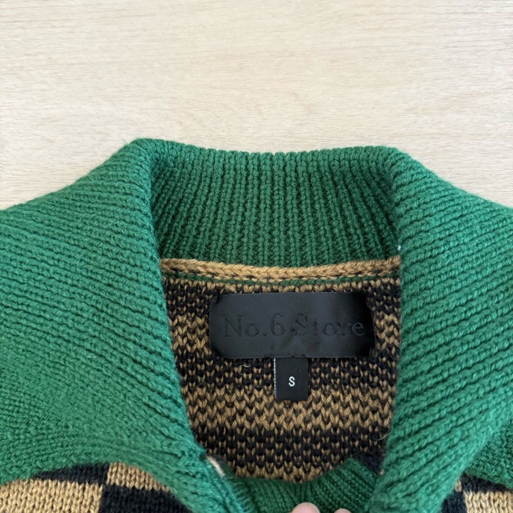 No.6 Store Lane Checked Cardigan - Picture 2 of 3